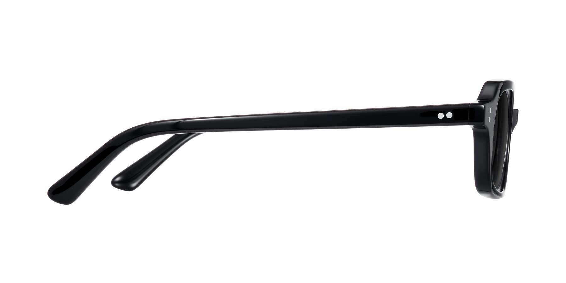 Side of Eustis in Black with Gray Tinted Lenses