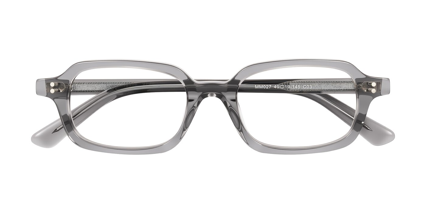Eustis - Transparent Gray Eyeglasses