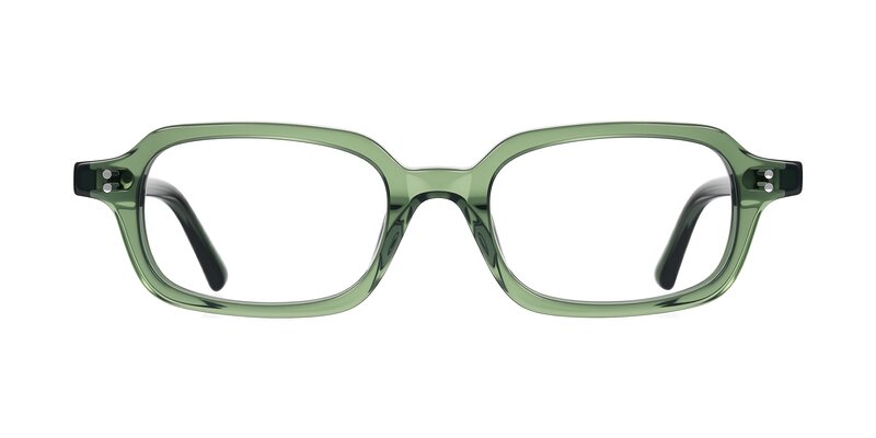 Eustis - Transparent Green Eyeglasses