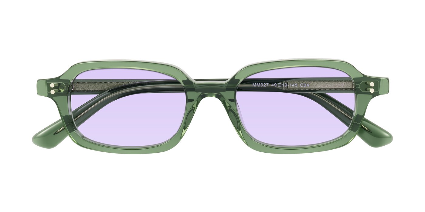 Eustis - Transparent Green Tinted Sunglasses