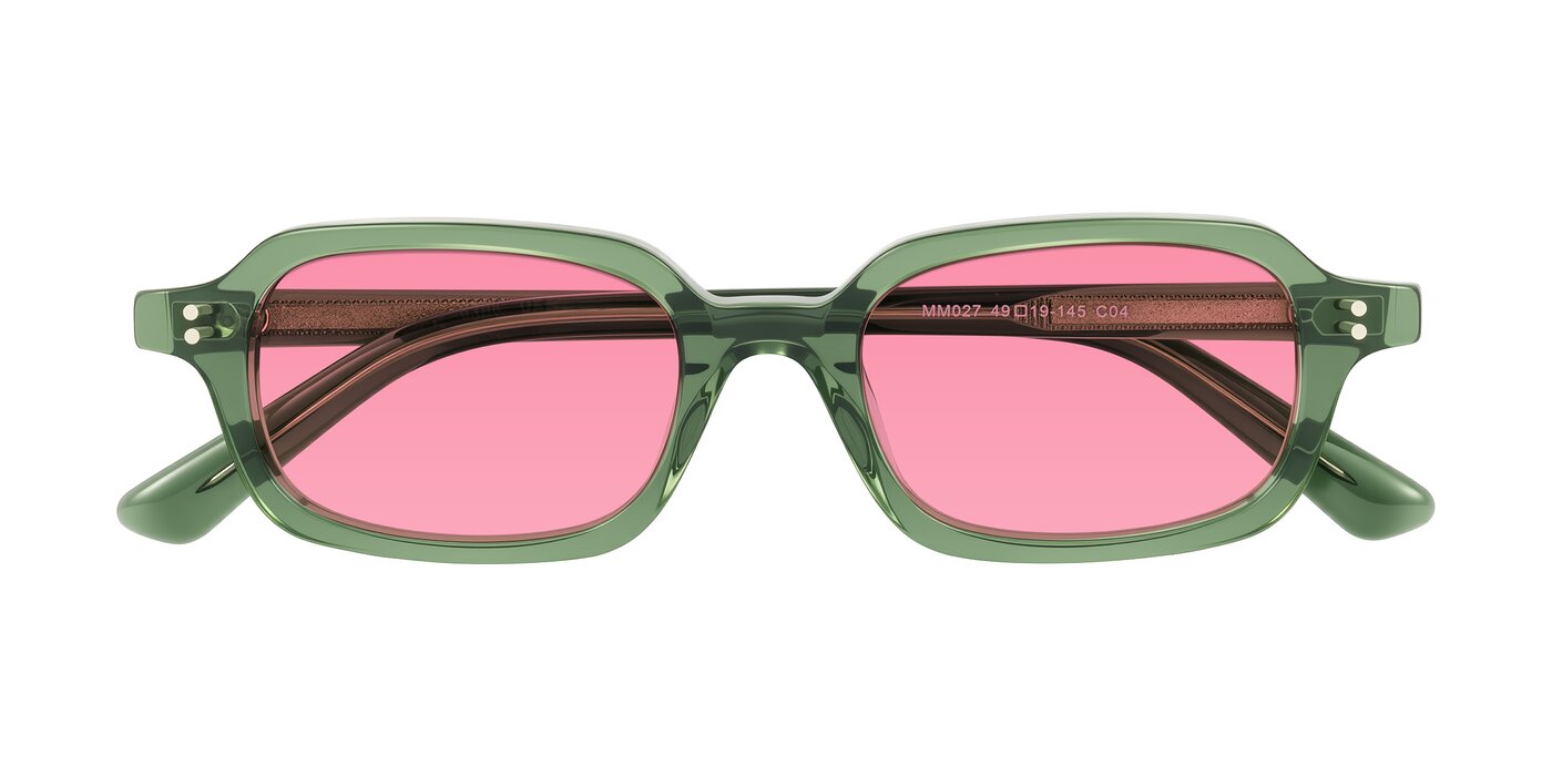 Eustis - Transparent Green Tinted Sunglasses