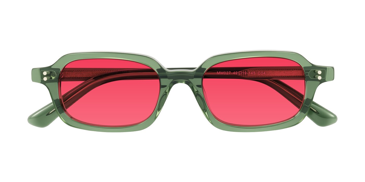 Eustis - Transparent Green Tinted Sunglasses