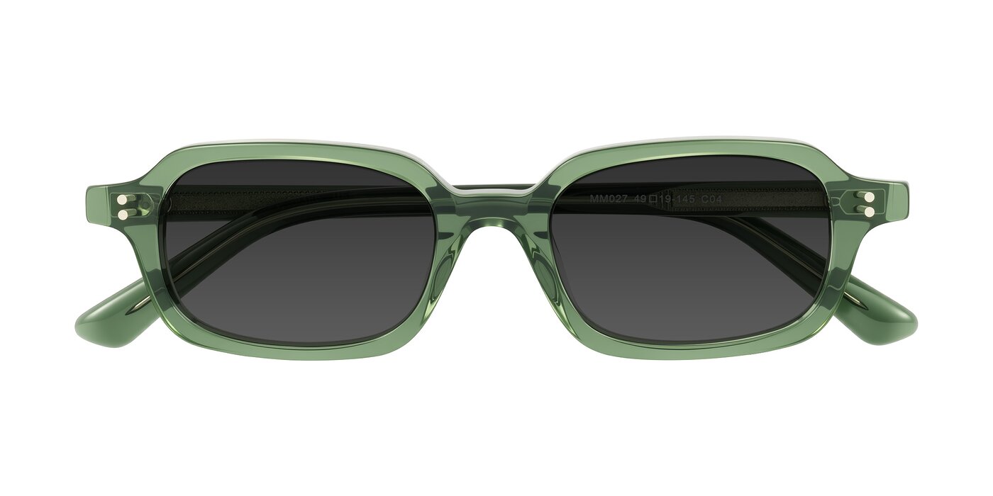 Eustis - Transparent Green Tinted Sunglasses
