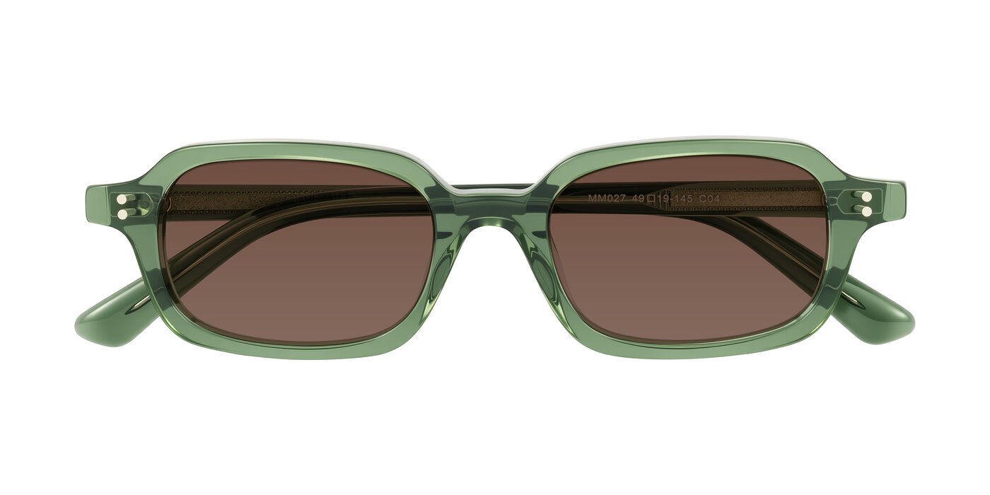 Eustis - Transparent Green Tinted Sunglasses