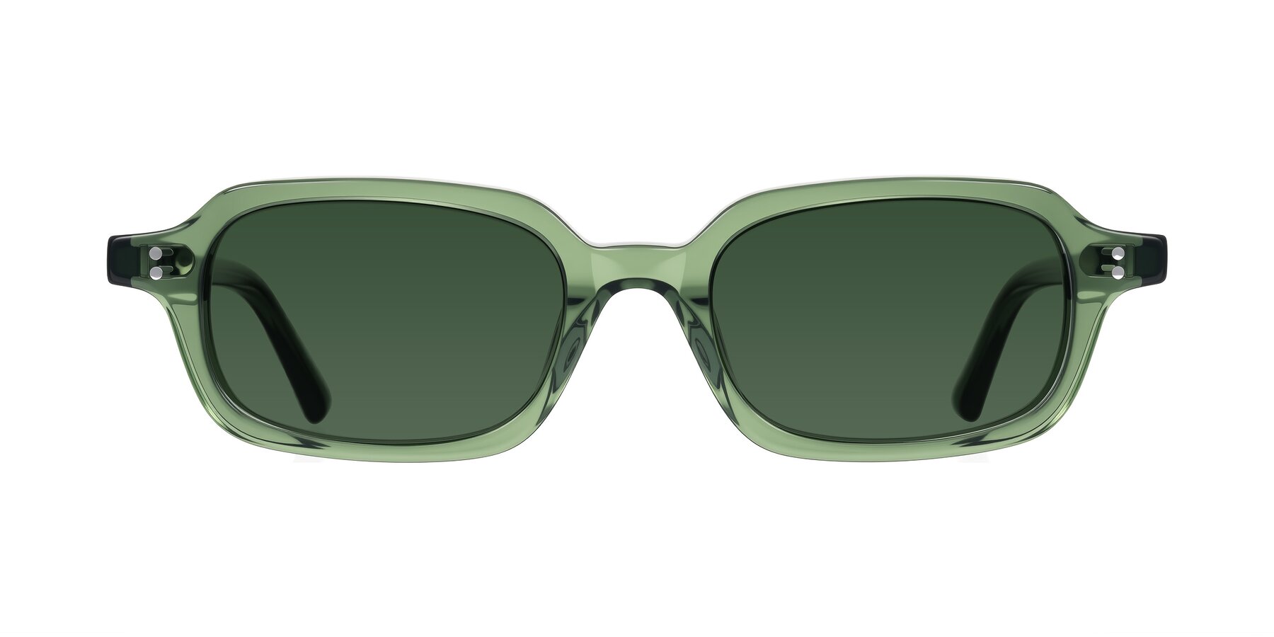 Eustis - Transparent Green Sunglasses