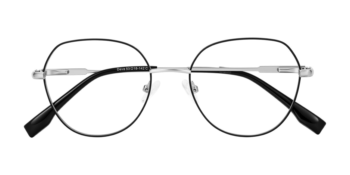 Deva - Black/Silver Eyeglasses
