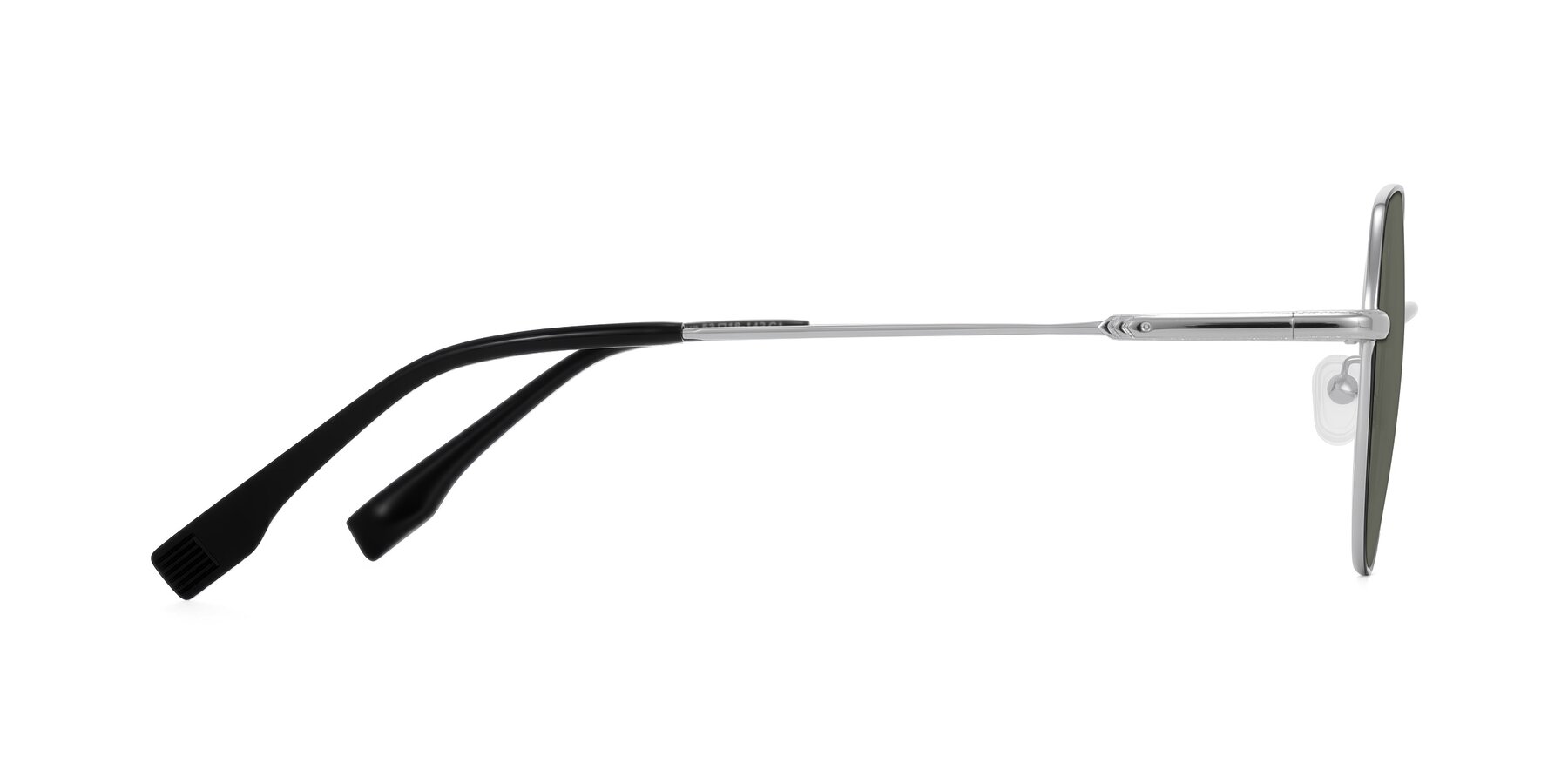 Side of Deva in Black/Silver with Gray Polarized Lenses