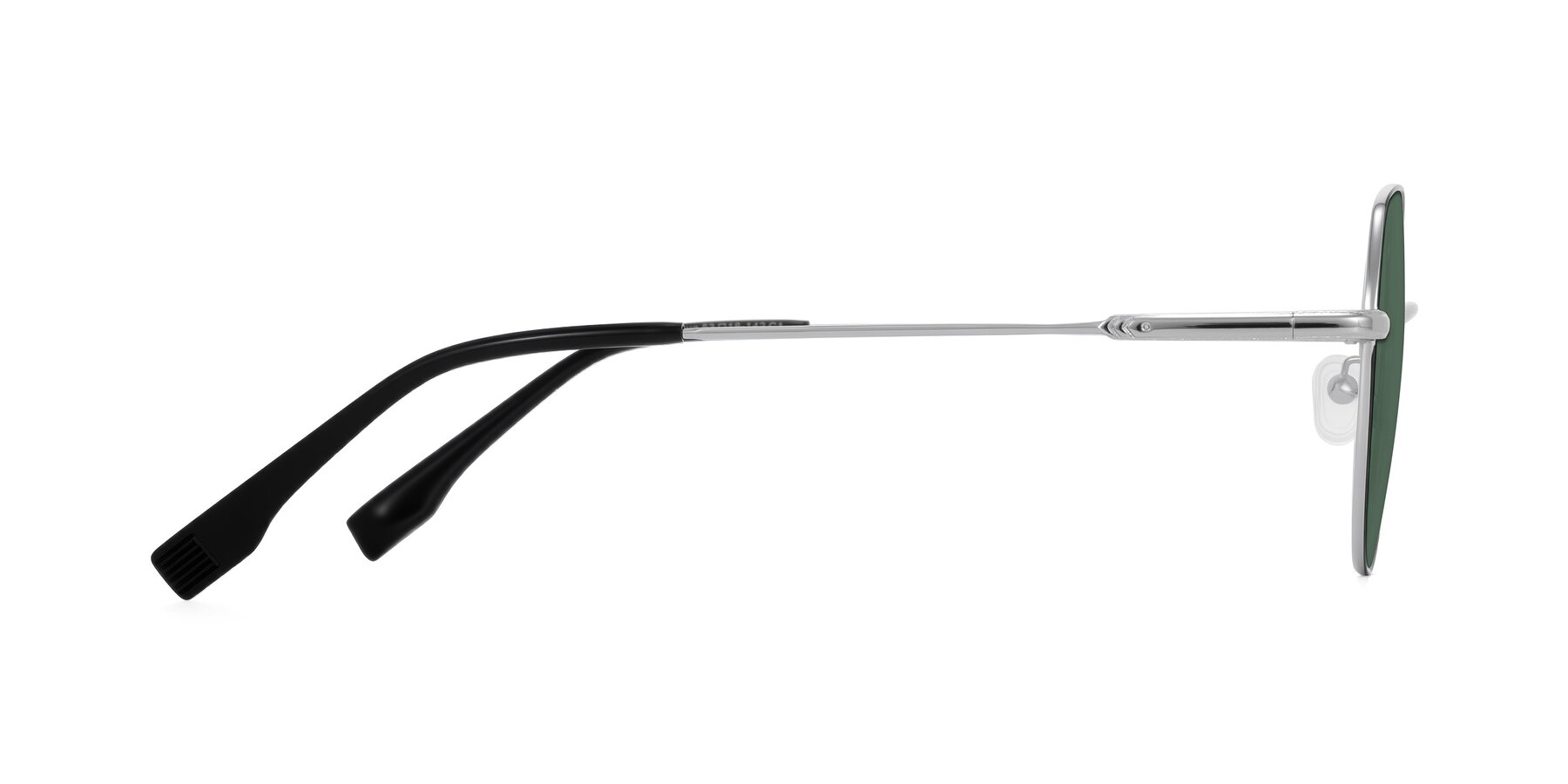 Side of Deva in Black/Silver with Green Polarized Lenses