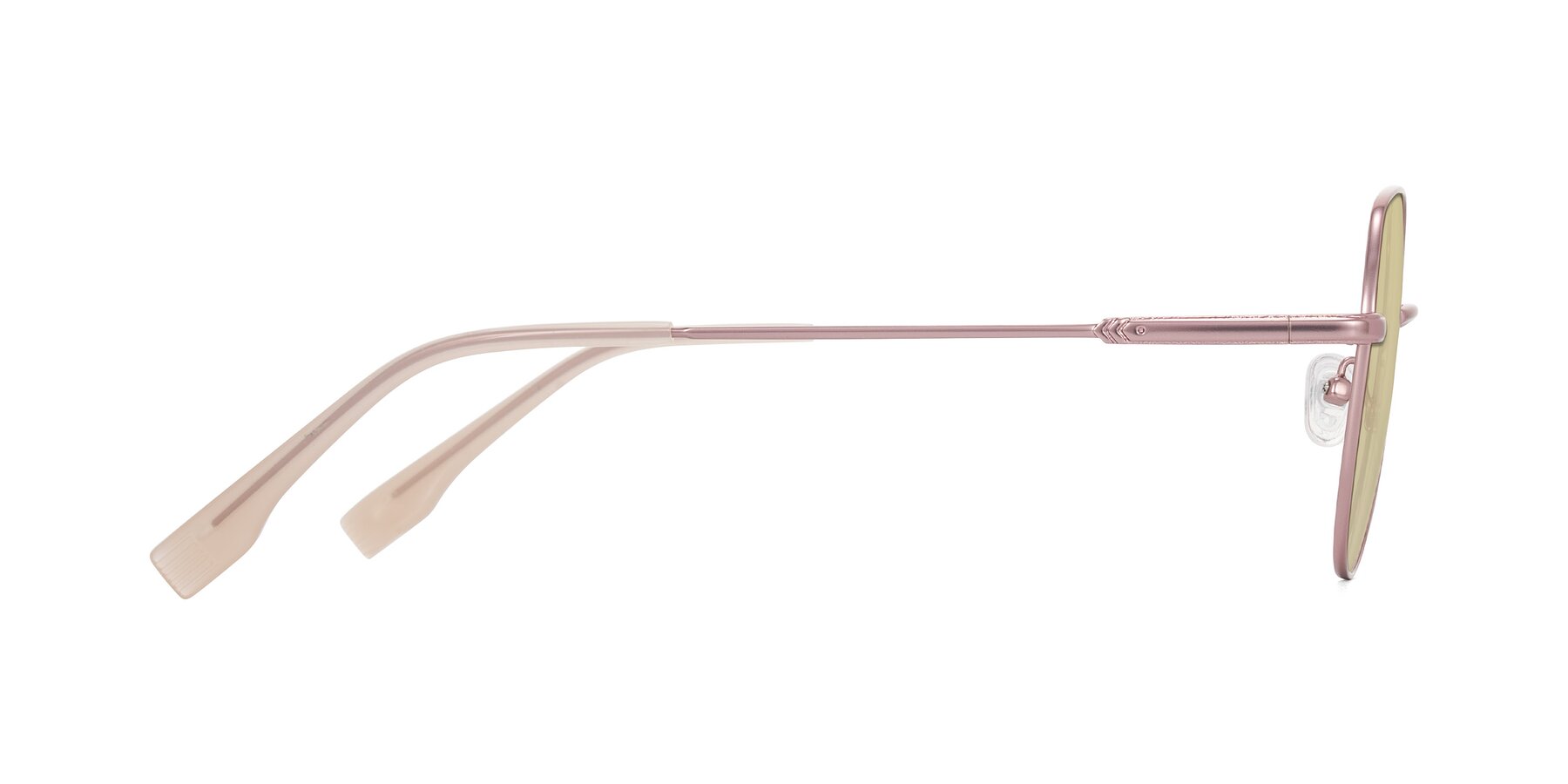 Side of Deva in Rose Gold with Light Champagne Tinted Lenses