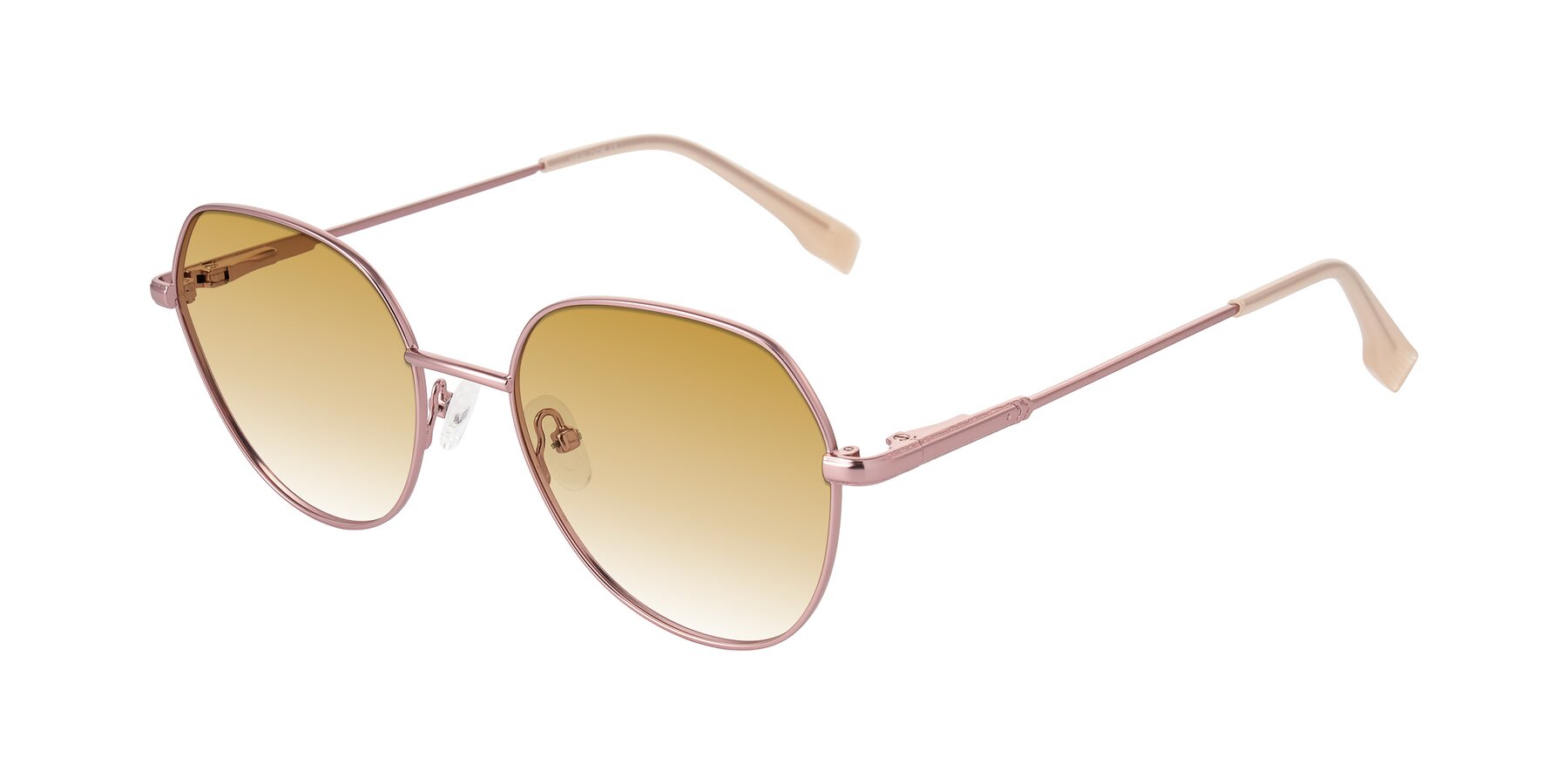 Angle of Deva in Rose Gold with Champagne Gradient Lenses