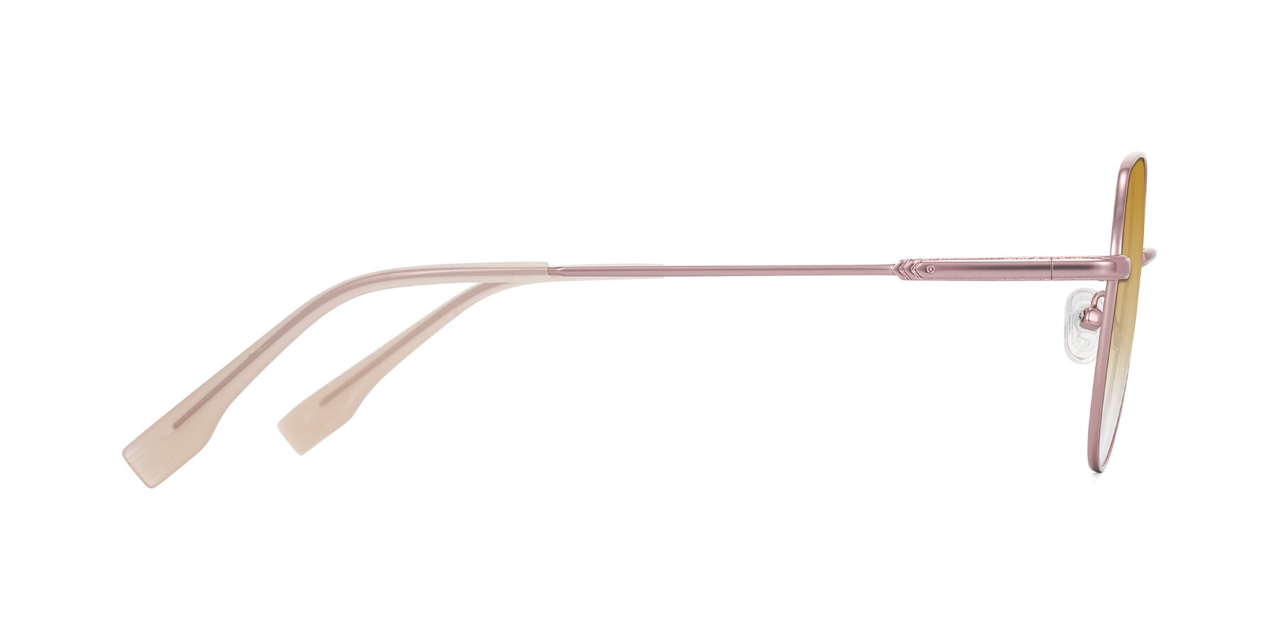 Side of Deva in Rose Gold with Champagne Gradient Lenses