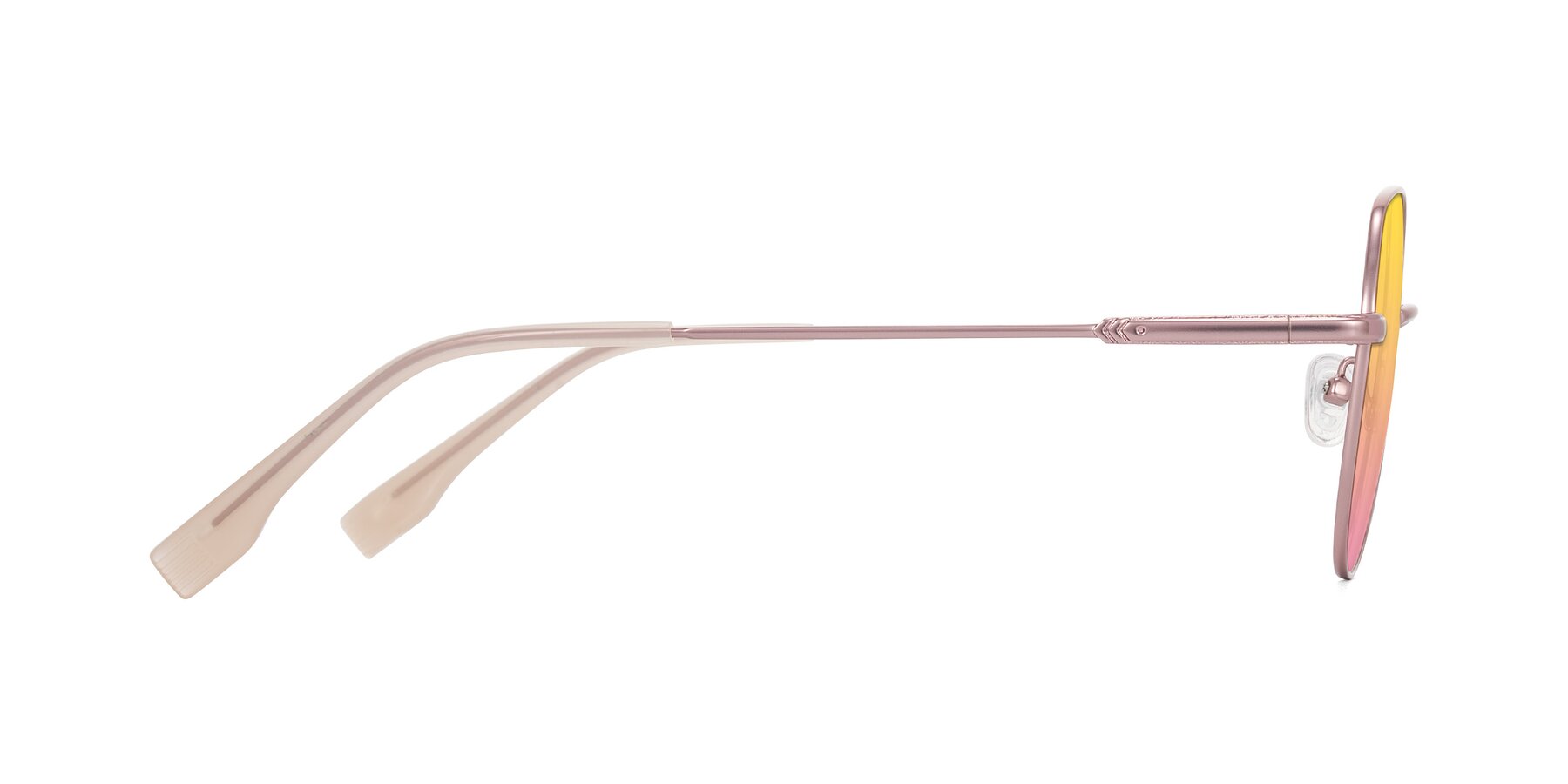 Side of Deva in Rose Gold with Yellow / Pink Gradient Lenses