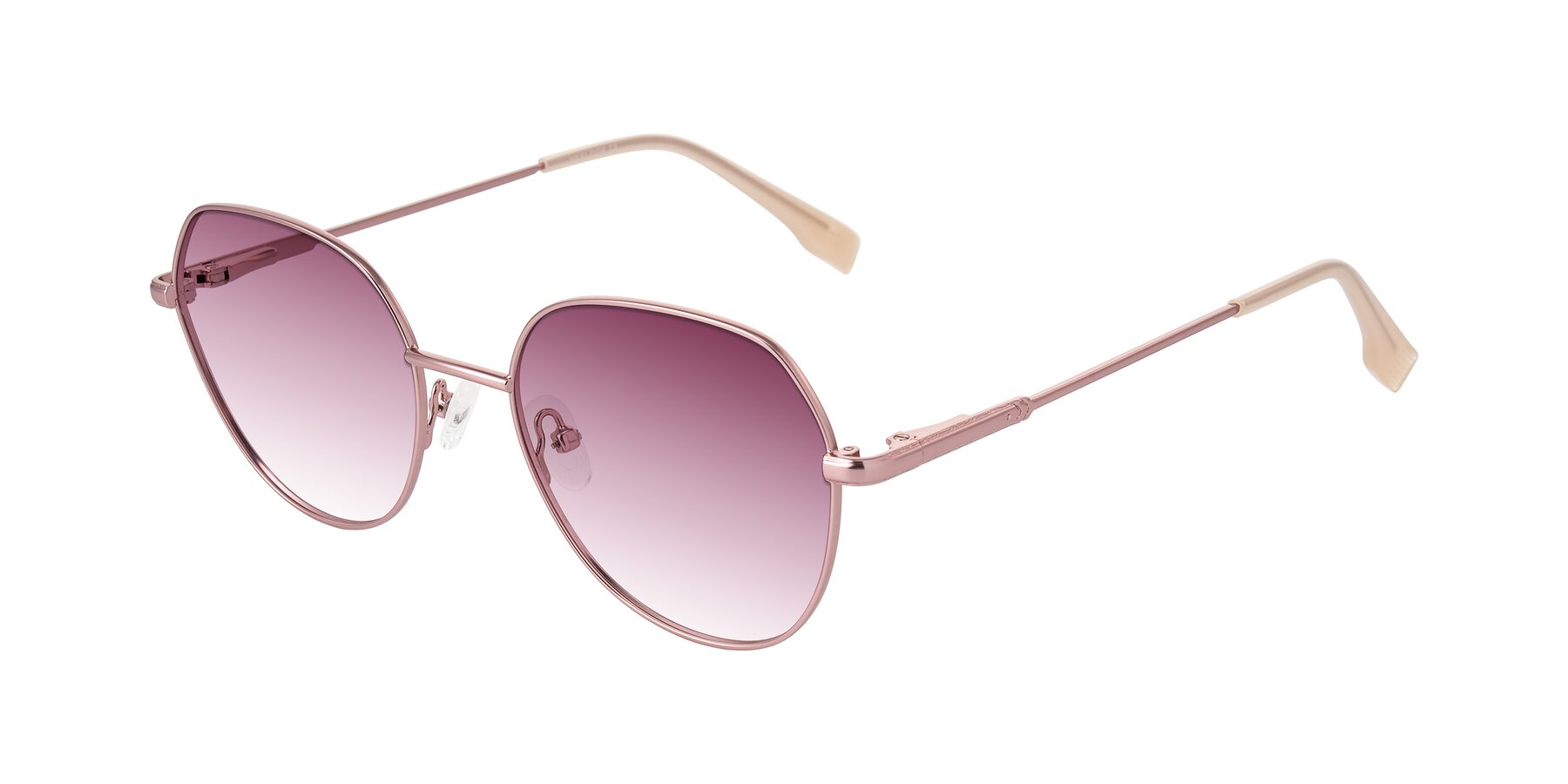 Angle of Deva in Rose Gold with Wine Gradient Lenses