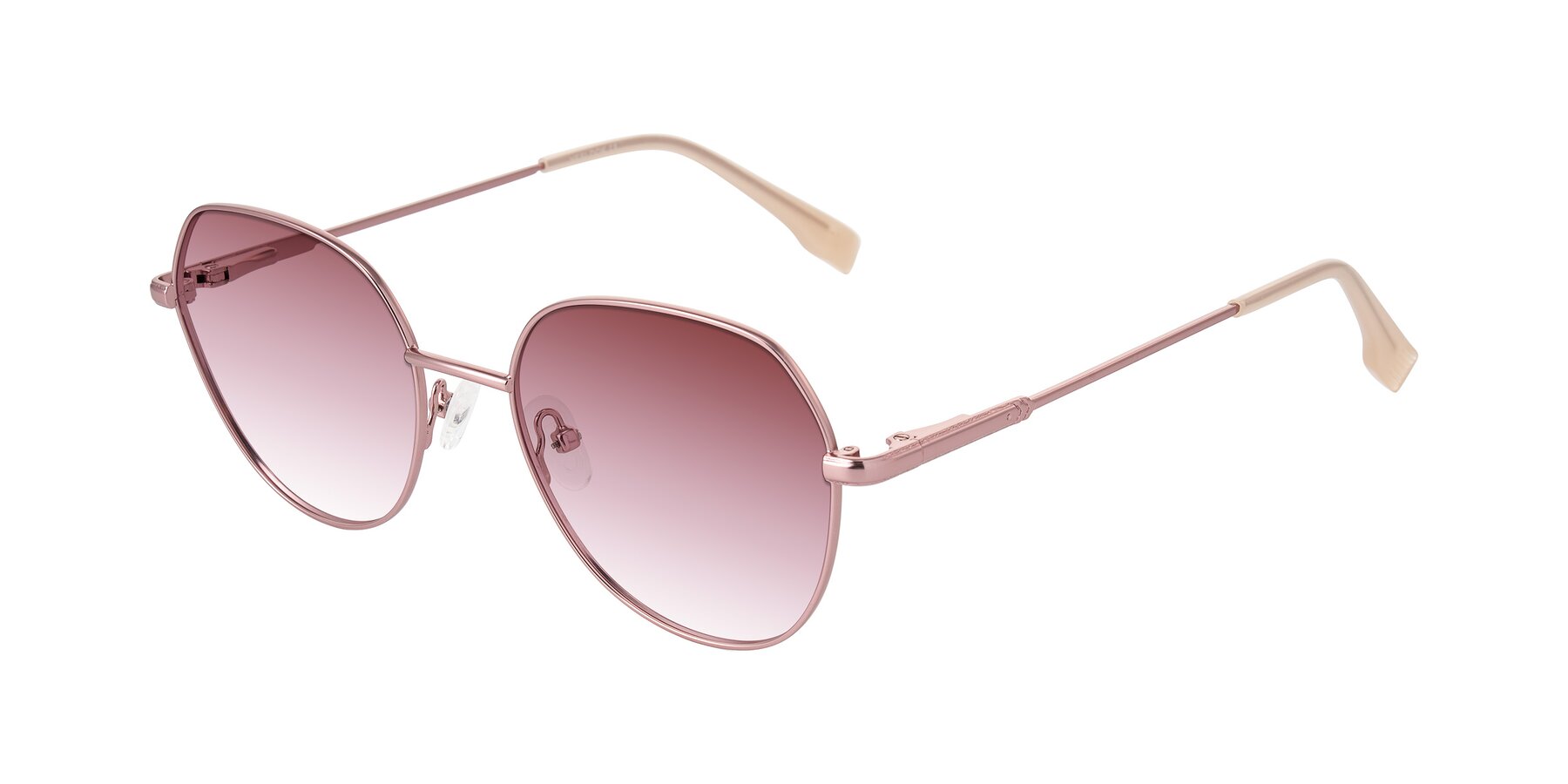 Angle of Deva in Rose Gold with Garnet Gradient Lenses