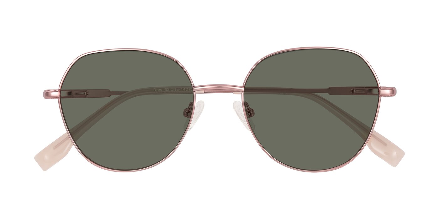 Deva - Rose Gold Polarized Sunglasses