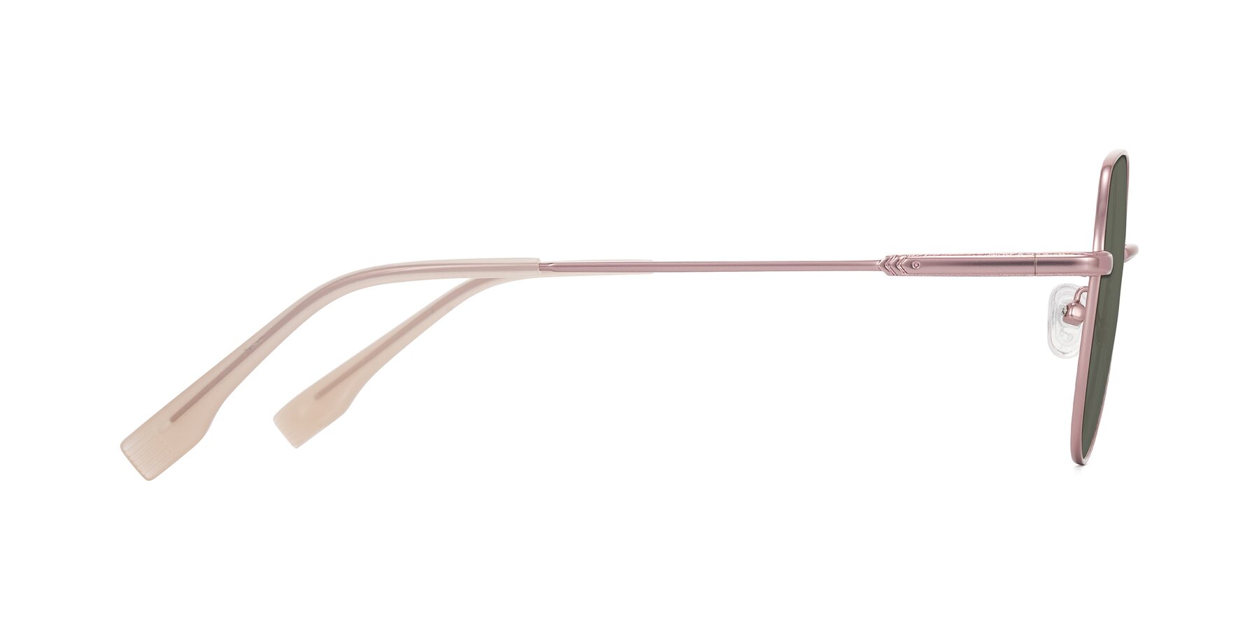 Side of Deva in Rose Gold with Gray Polarized Lenses