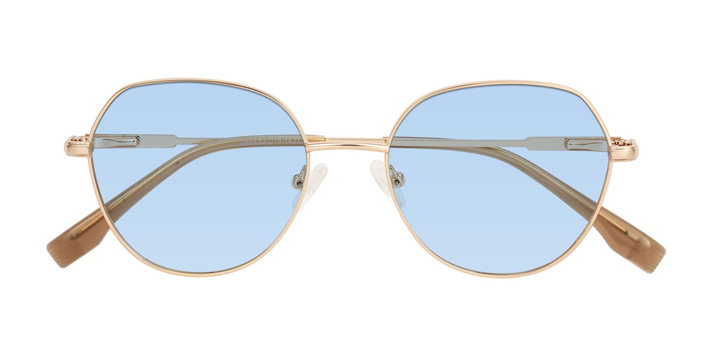 Deva - Gold Tinted Sunglasses