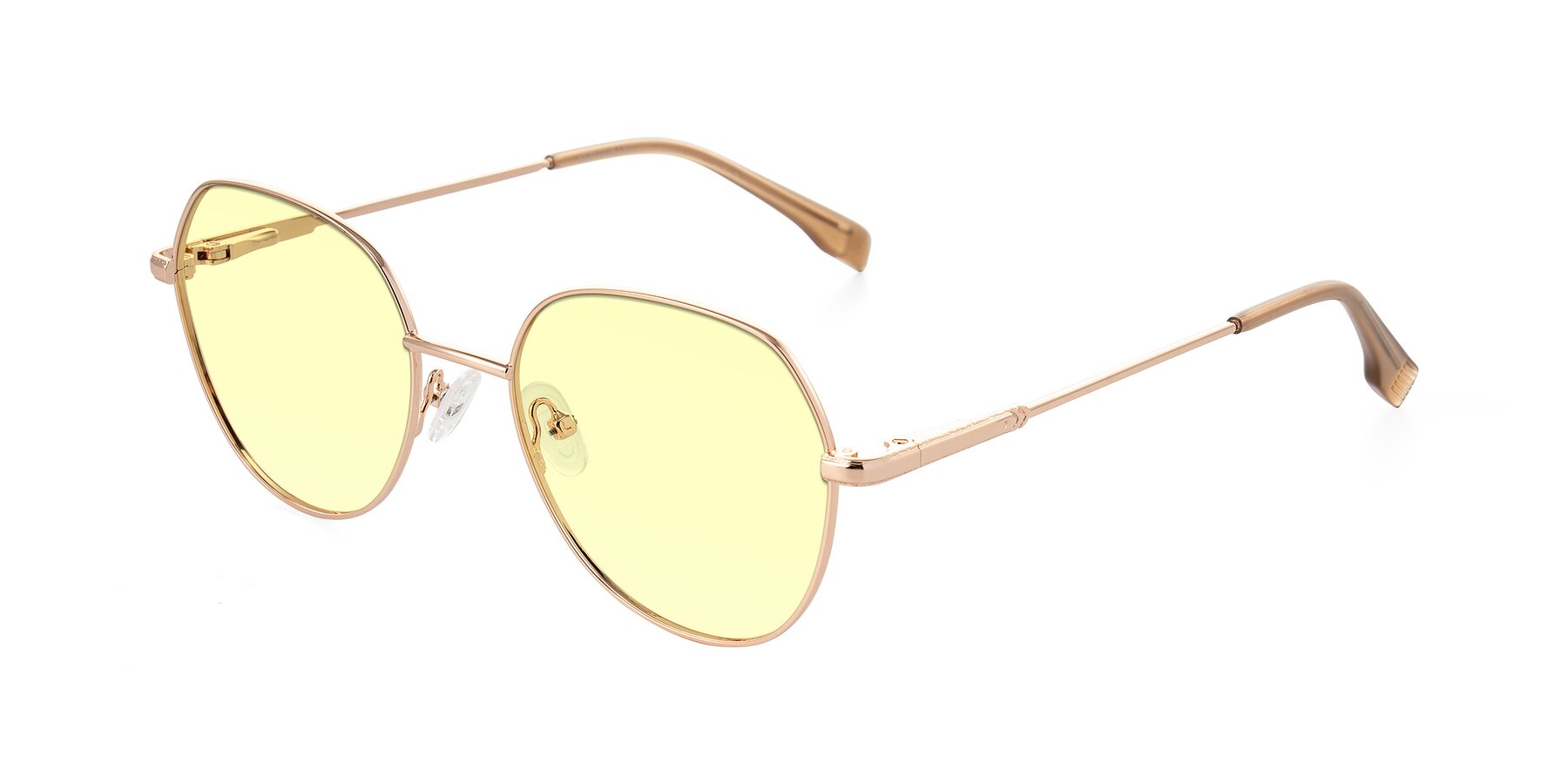 Angle of Deva in Gold with Light Yellow Tinted Lenses