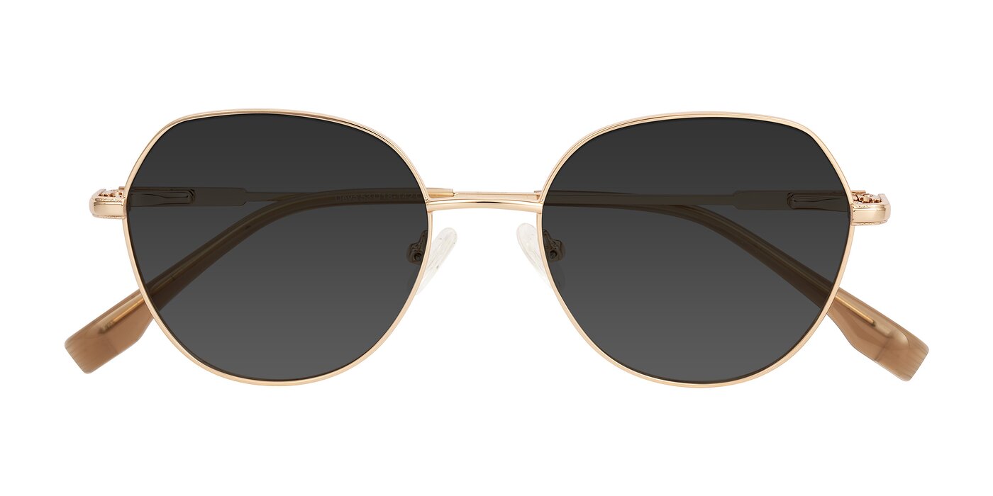 Deva - Gold Tinted Sunglasses
