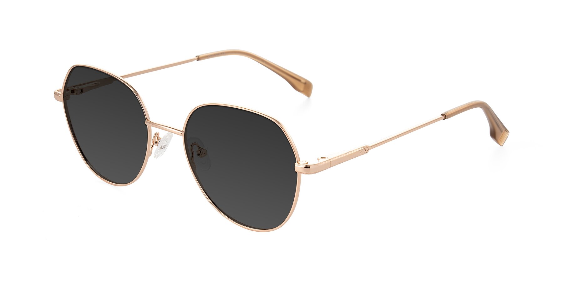 Angle of Deva in Gold with Gray Tinted Lenses