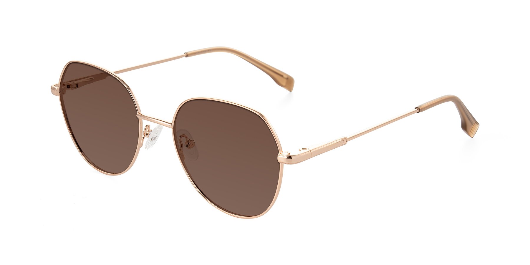 Angle of Deva in Gold with Brown Tinted Lenses