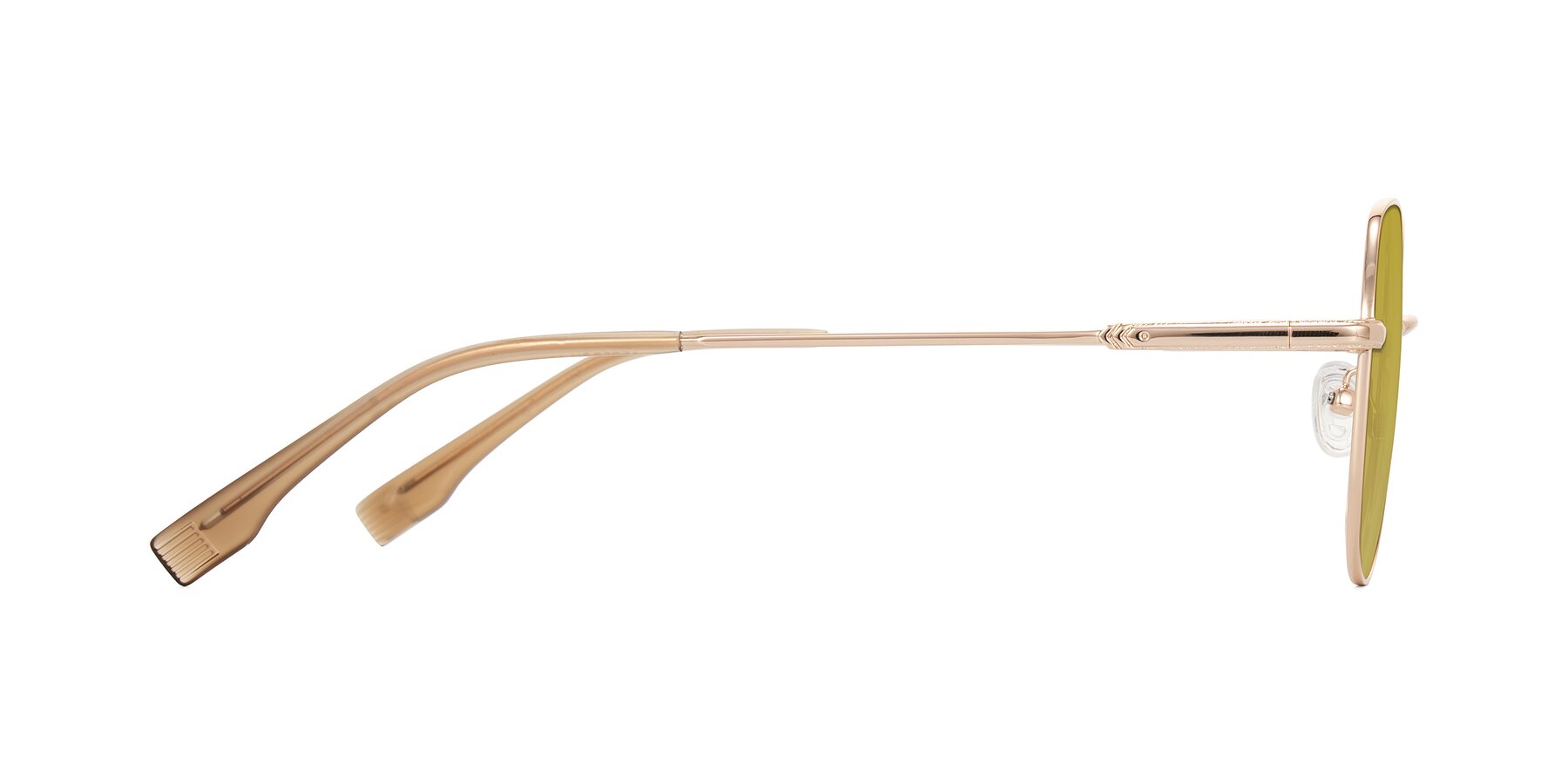 Side of Deva in Gold with Champagne Tinted Lenses