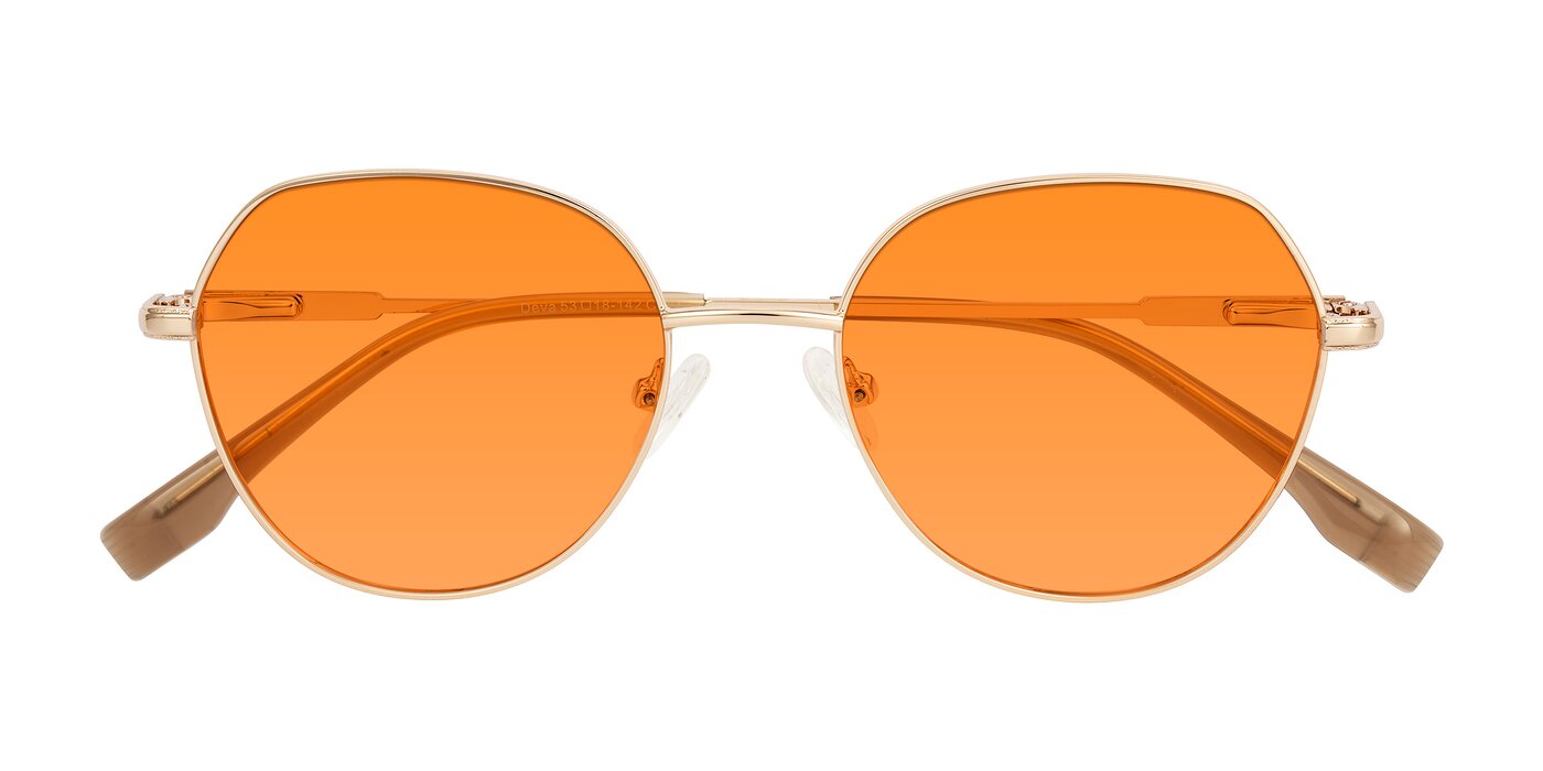Deva - Gold Tinted Sunglasses
