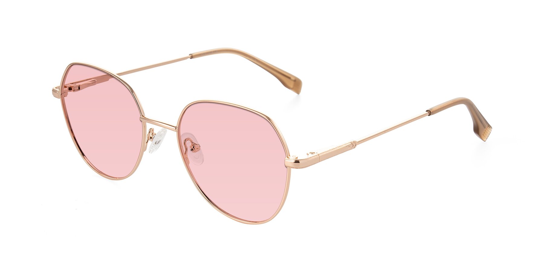 Angle of Deva in Gold with Light Garnet Tinted Lenses