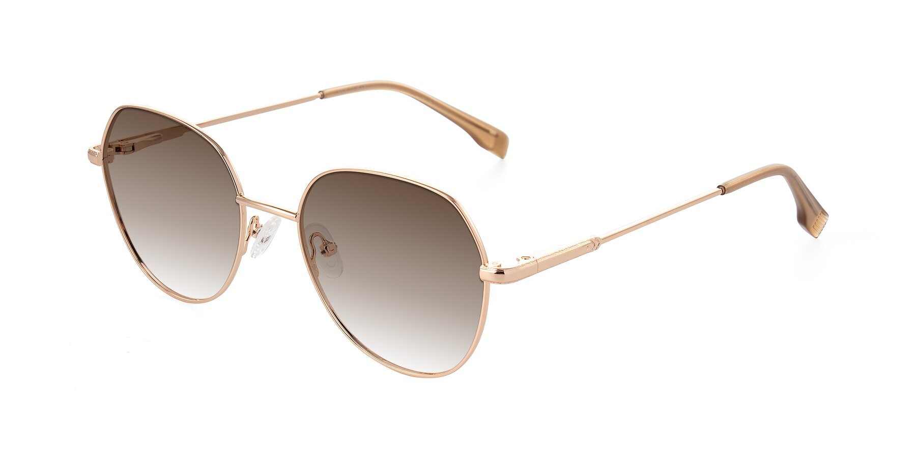 Angle of Deva in Gold with Brown Gradient Lenses