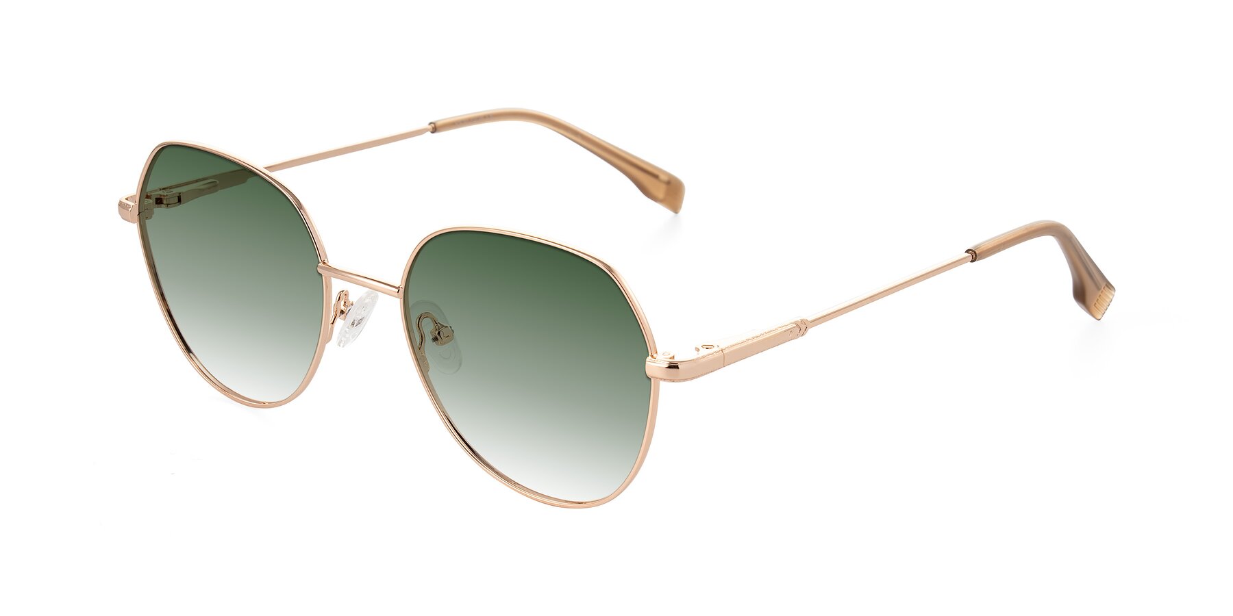 Angle of Deva in Gold with Green Gradient Lenses
