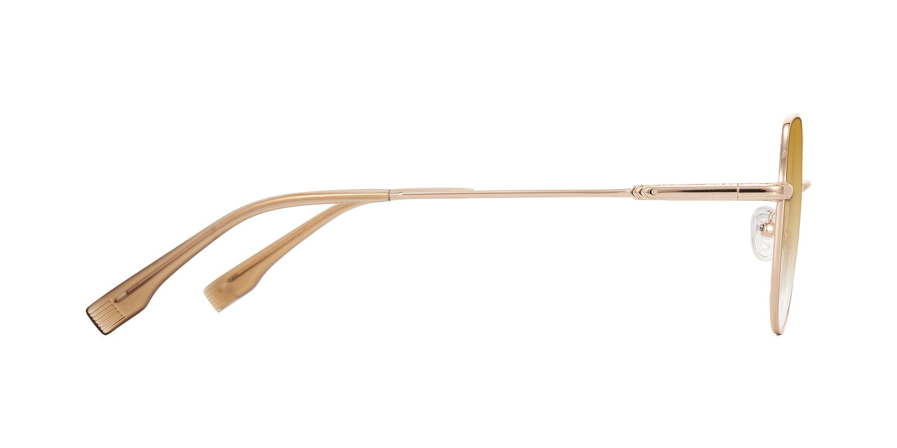 Side of Deva in Gold with Champagne Gradient Lenses