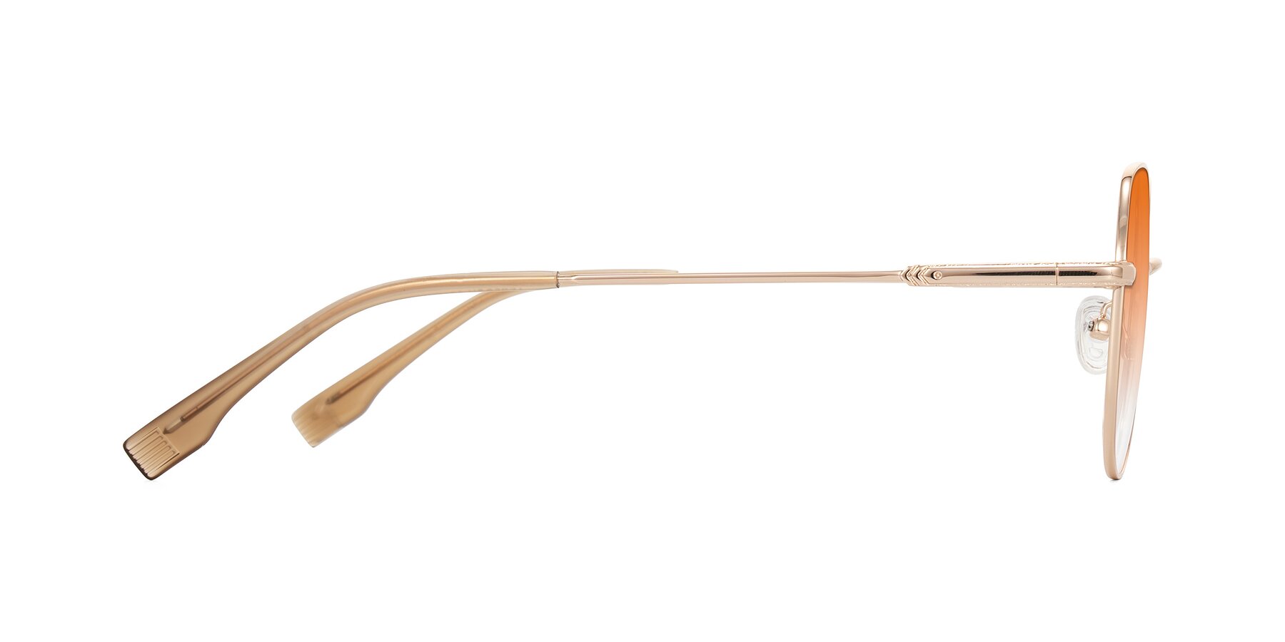 Side of Deva in Gold with Orange Gradient Lenses