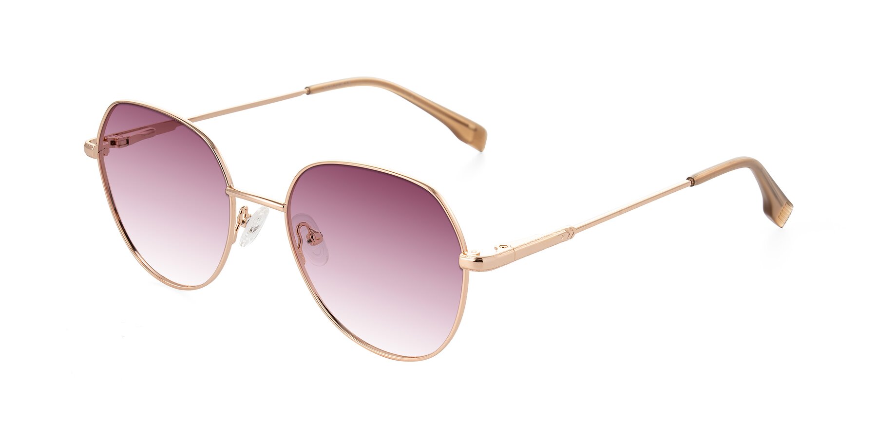 Angle of Deva in Gold with Wine Gradient Lenses