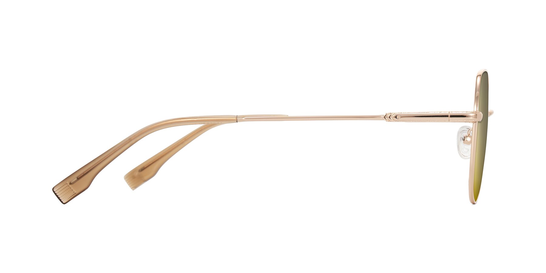 Side of Deva in Gold with Gold Mirrored Lenses
