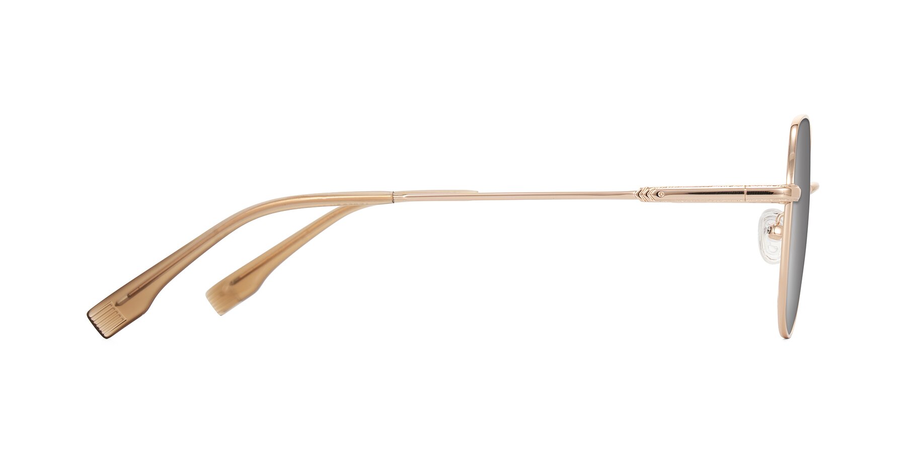 Side of Deva in Gold with Silver Mirrored Lenses