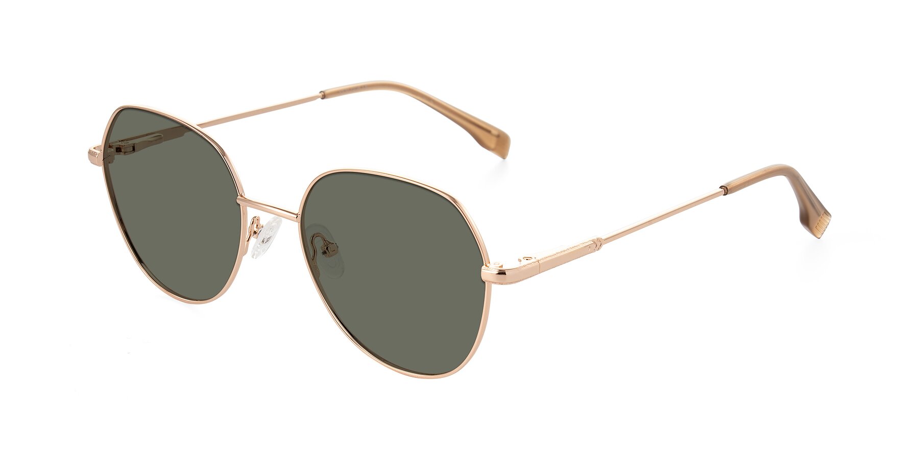 Angle of Deva in Gold with Gray Polarized Lenses