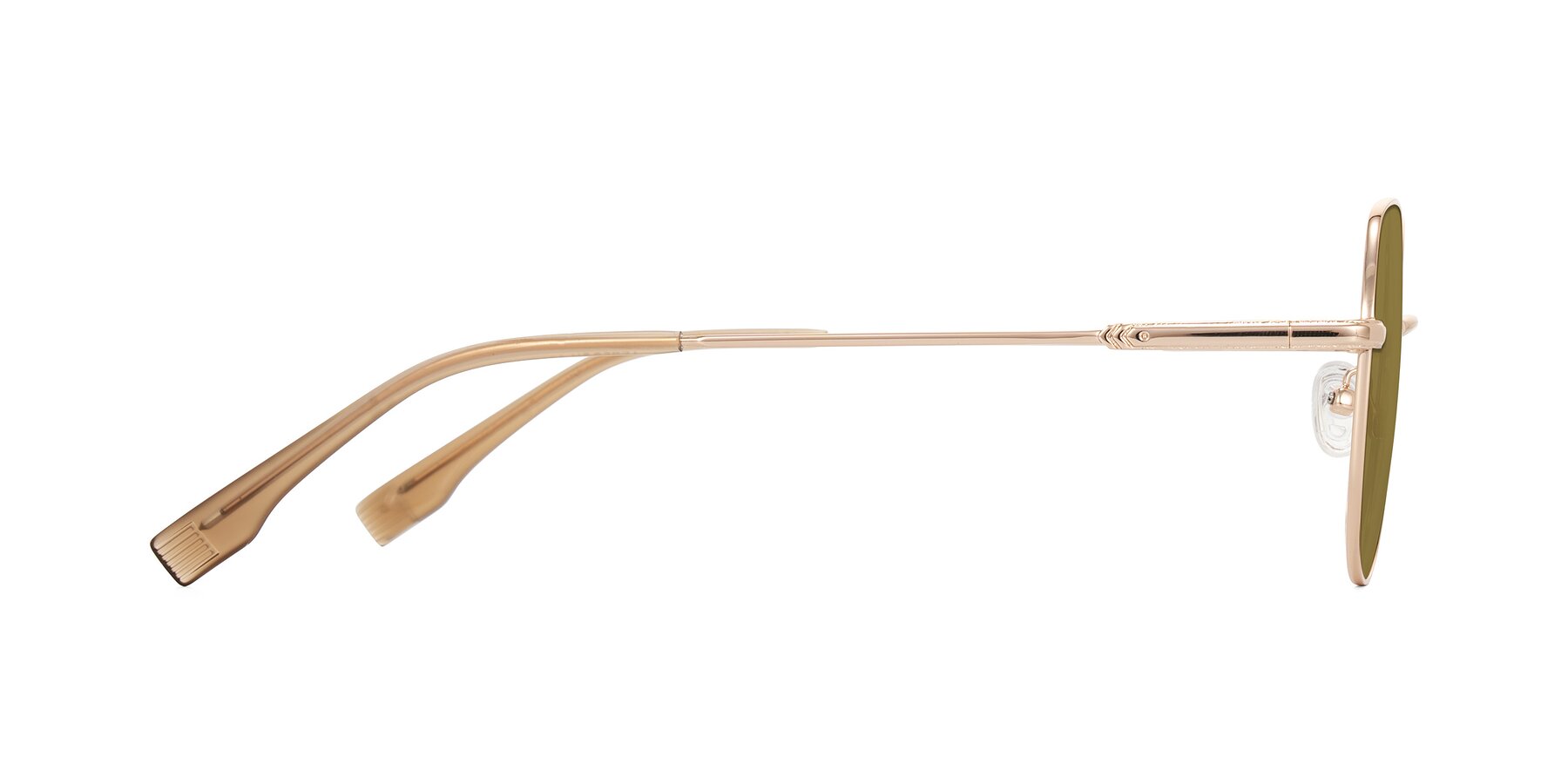 Side of Deva in Gold with Brown Polarized Lenses