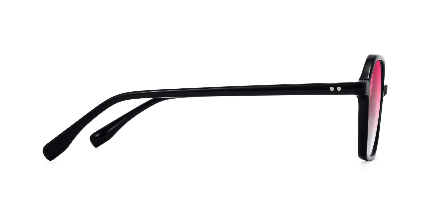 Side of Hortale in Black with Pink Gradient Lenses