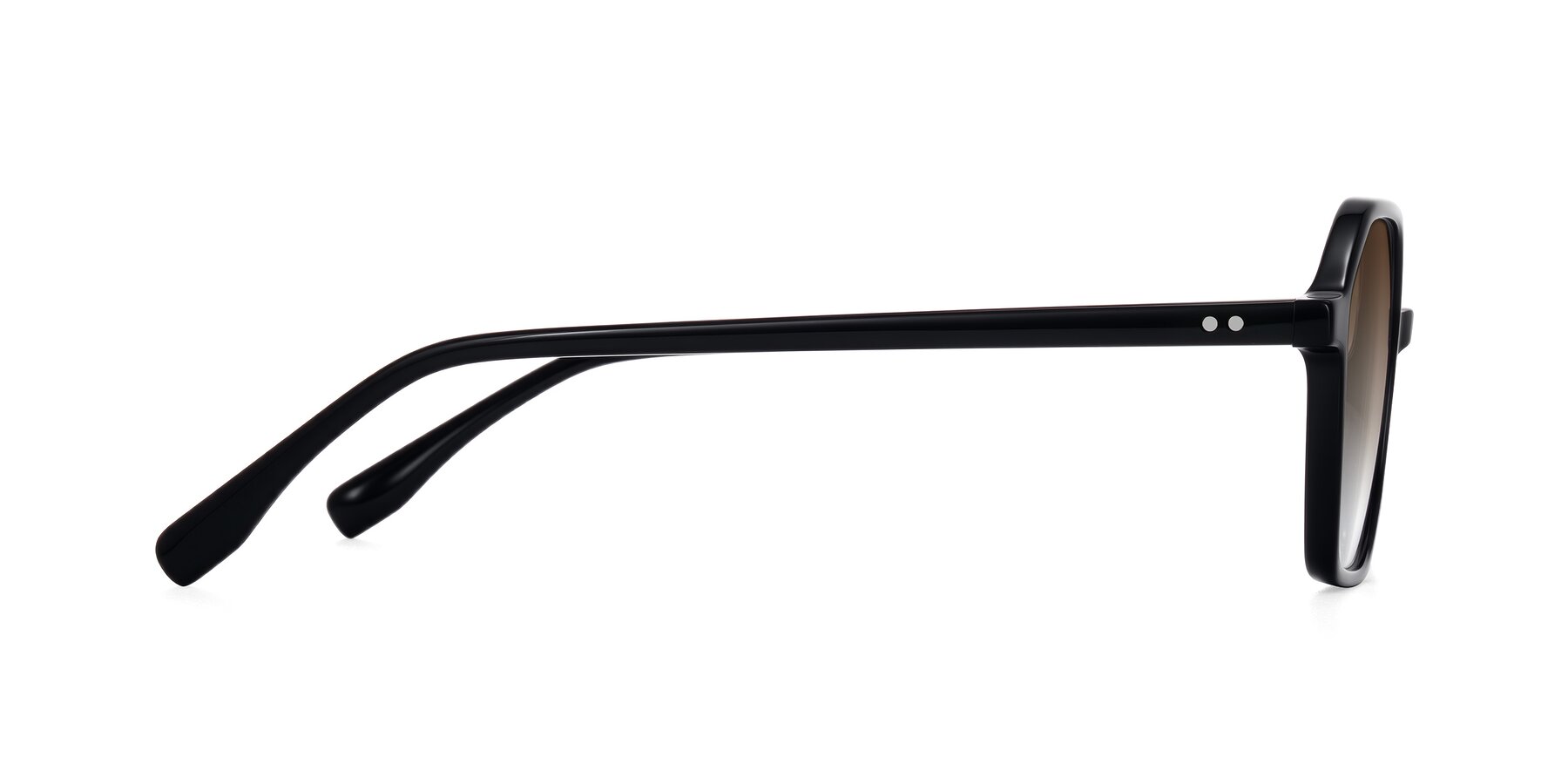 Side of Hortale in Black with Brown Gradient Lenses