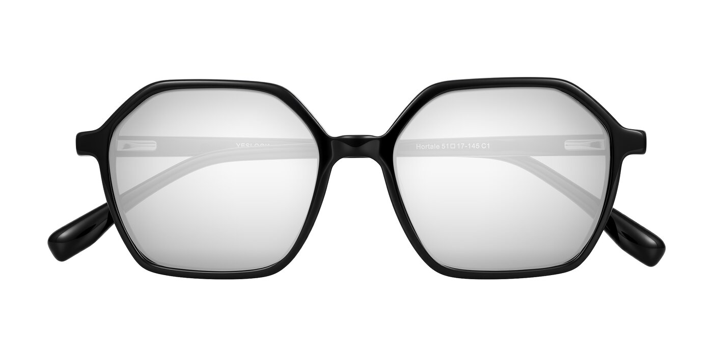 Hortale - Black Flash Mirrored Sunglasses