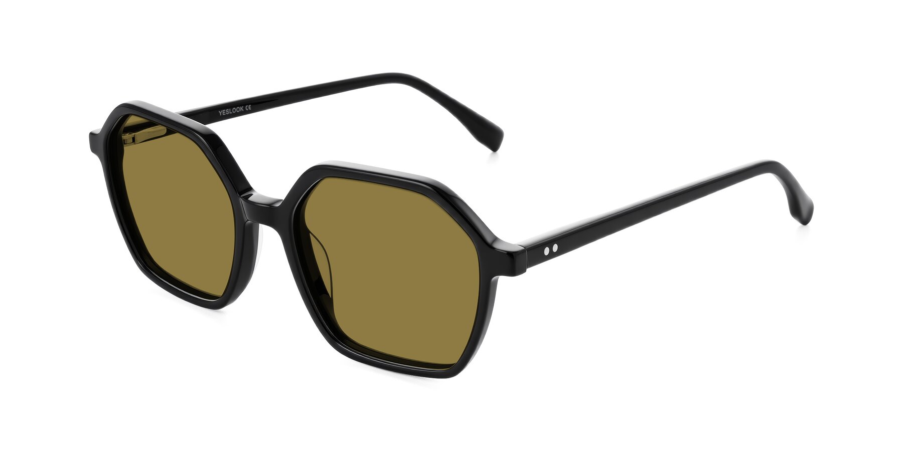 Angle of Hortale in Black with Brown Polarized Lenses