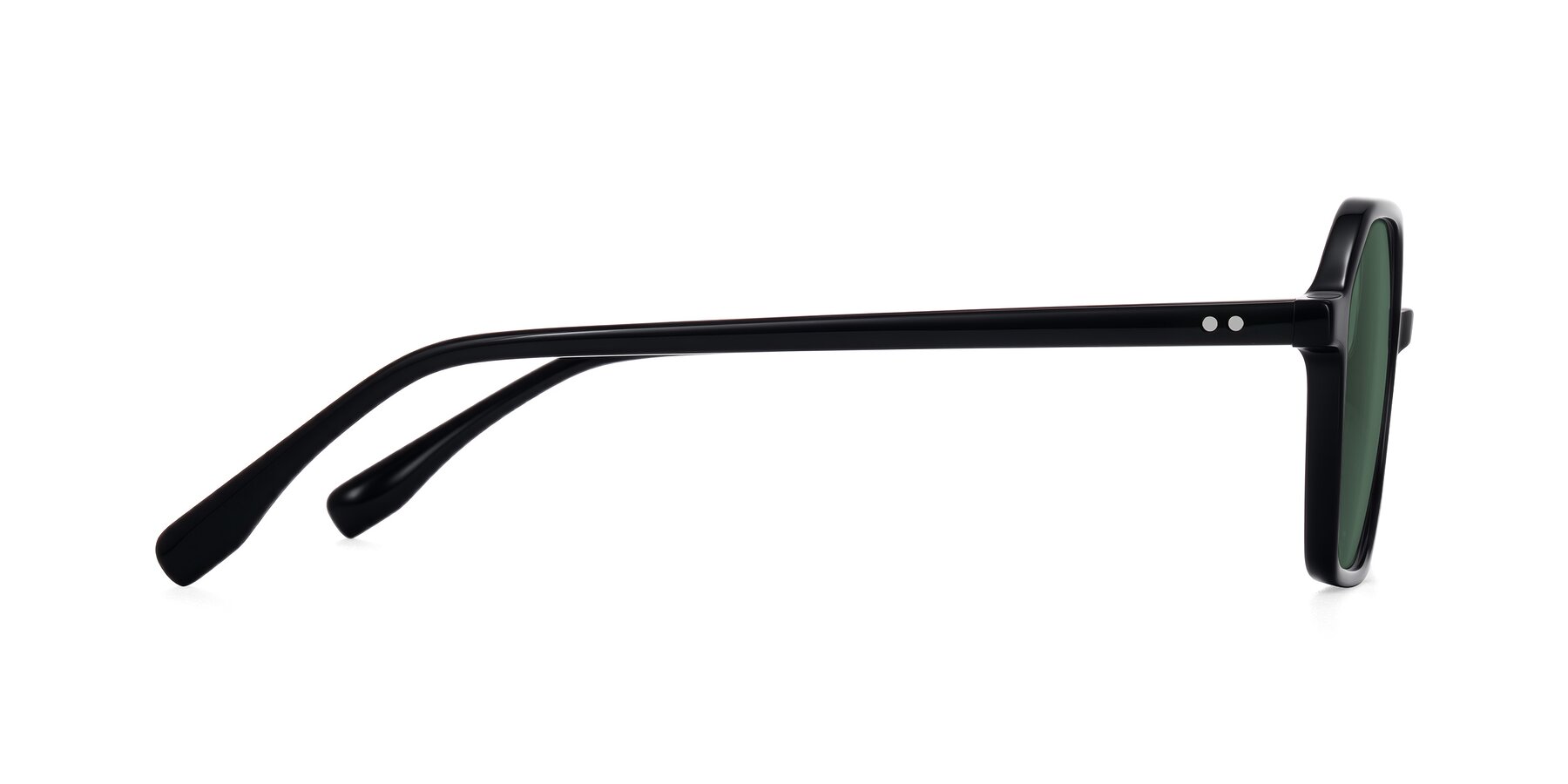 Side of Hortale in Black with Green Polarized Lenses
