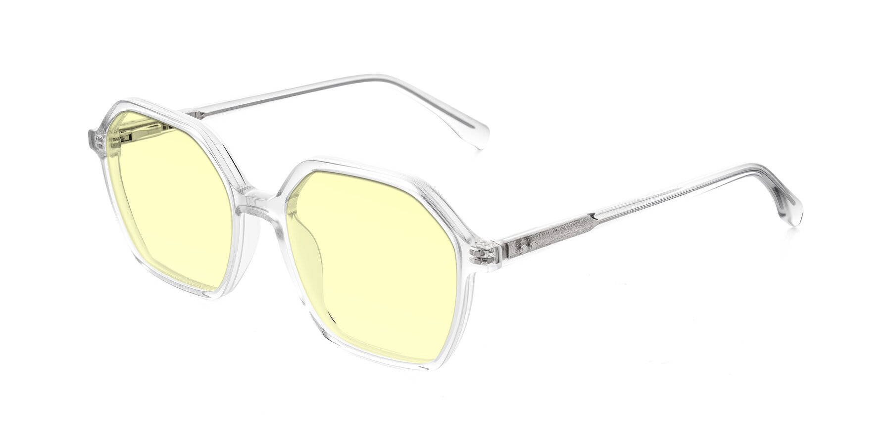 Angle of Hortale in Clear with Light Yellow Tinted Lenses