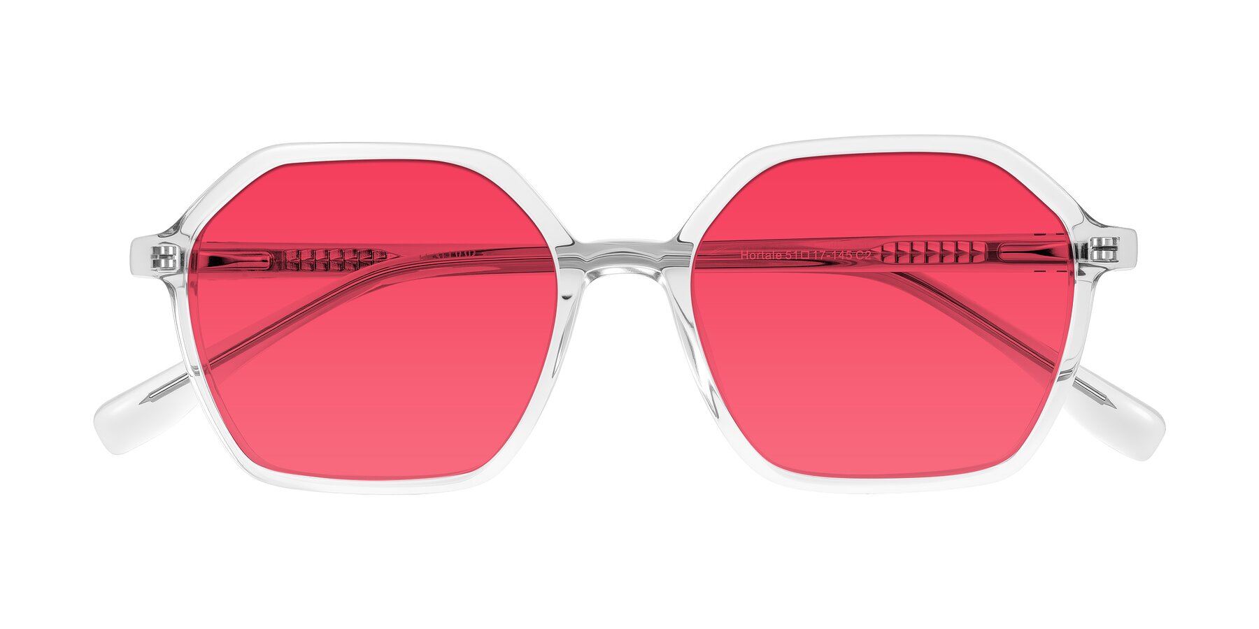 Folded Front of Hortale in Clear with Red Tinted Lenses