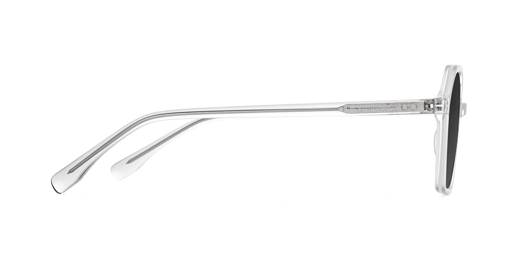 Side of Hortale in Clear with Gray Tinted Lenses