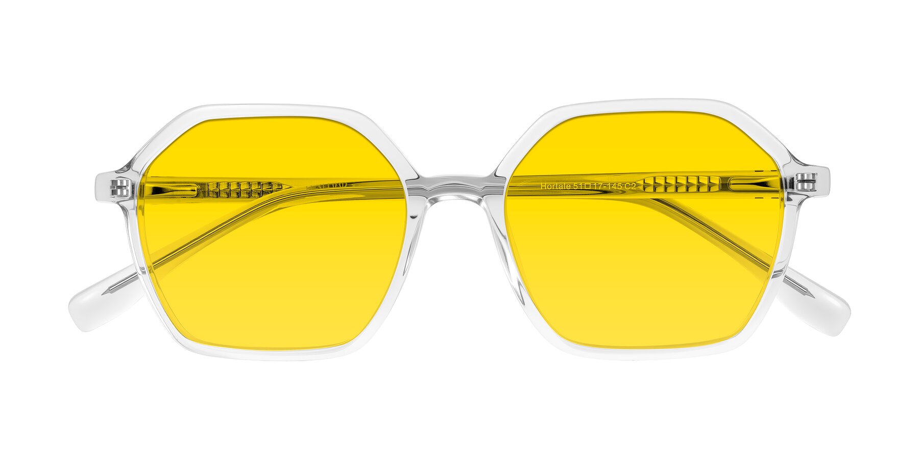 Folded Front of Hortale in Clear with Yellow Tinted Lenses