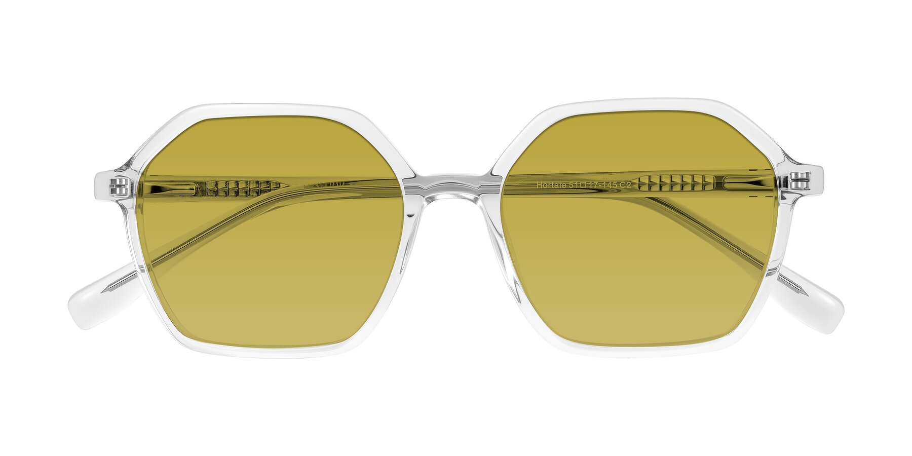 Folded Front of Hortale in Clear with Champagne Tinted Lenses