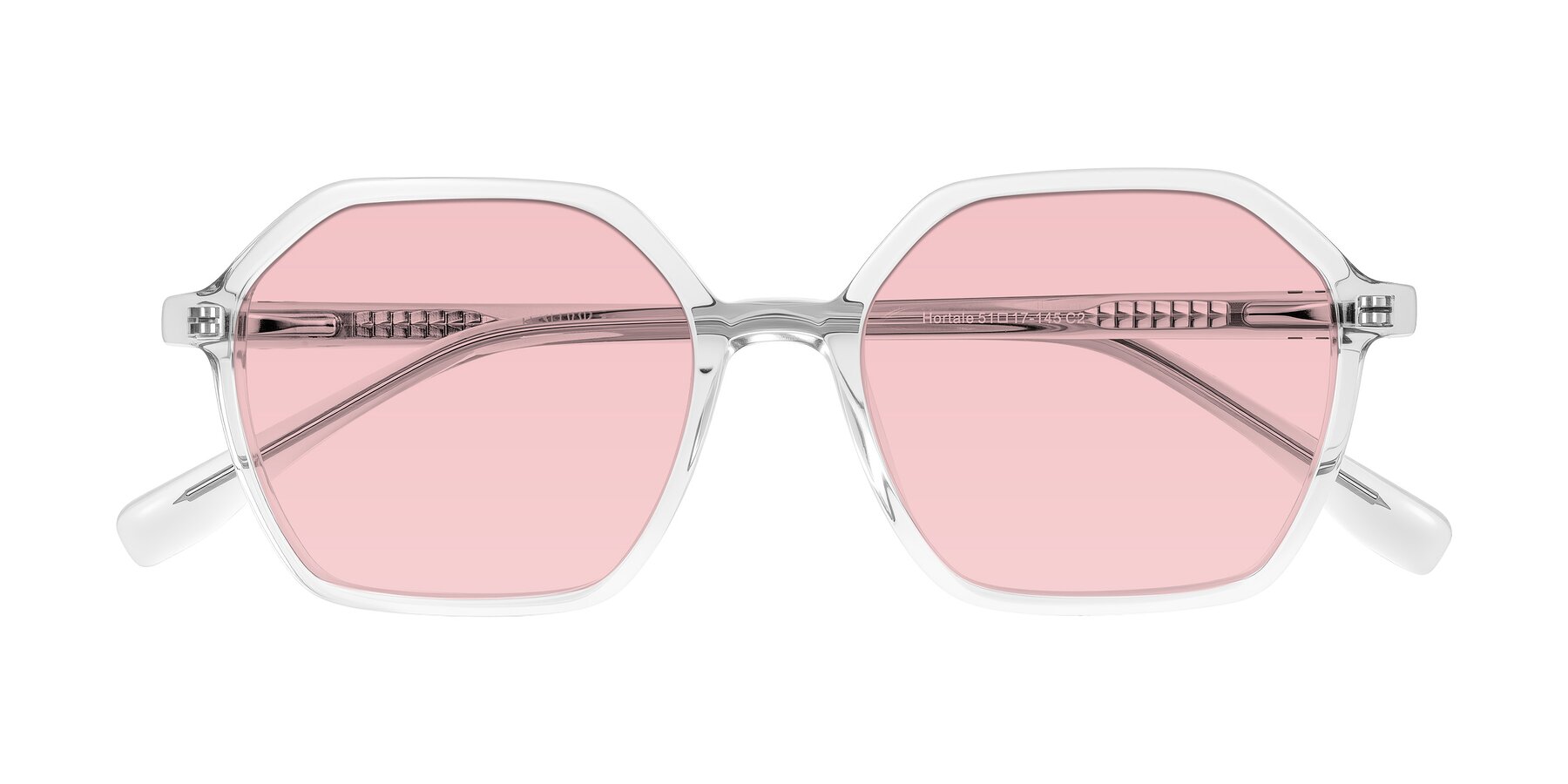 Folded Front of Hortale in Clear with Light Garnet Tinted Lenses