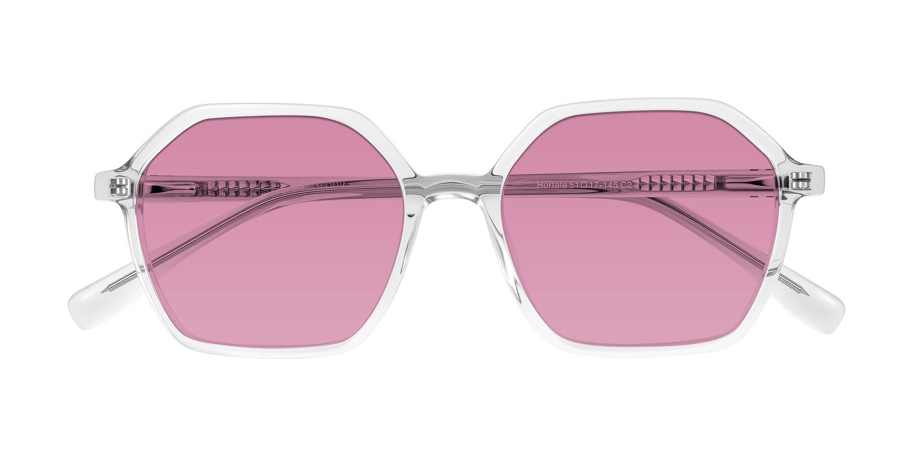 Folded Front of Hortale in Clear with Medium Wine Tinted Lenses