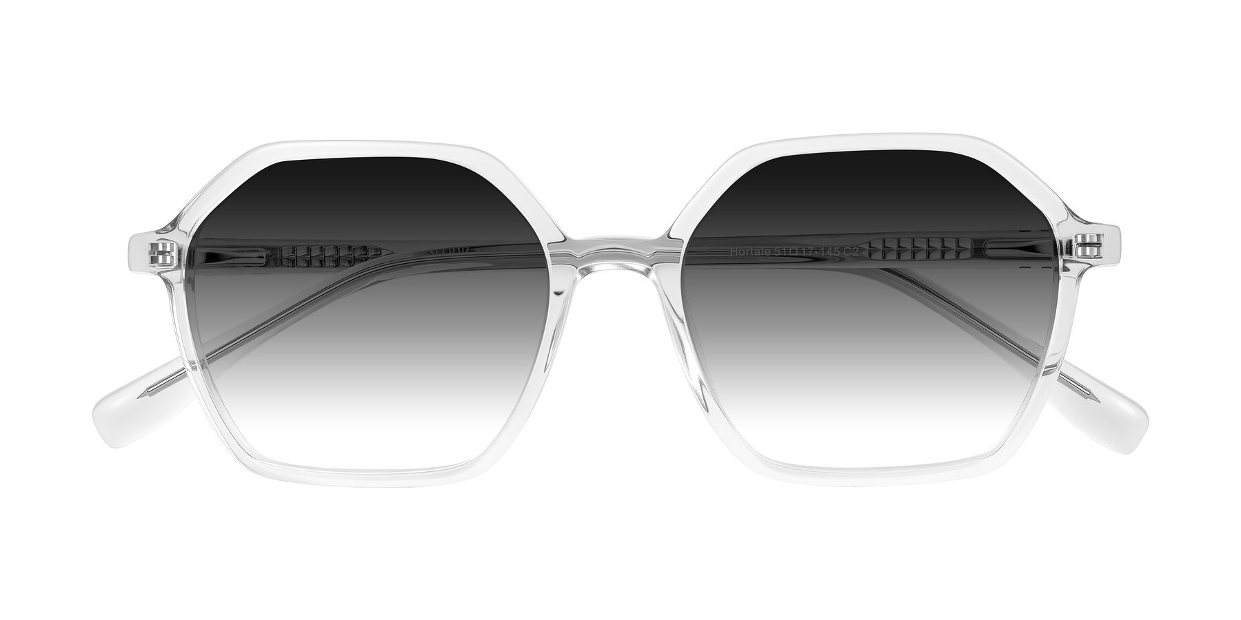 Folded Front of Hortale in Clear with Gray Gradient Lenses